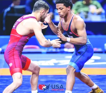 NMU Greco-Roman wrestlers win matches at U23 Worlds